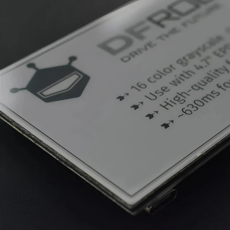 Display module E-Ink ESP32-S3 from 4.7" 540x960 with Grey Scale 16 Levels, Partial Update and Touch Interface for Raspberry Pi IoT