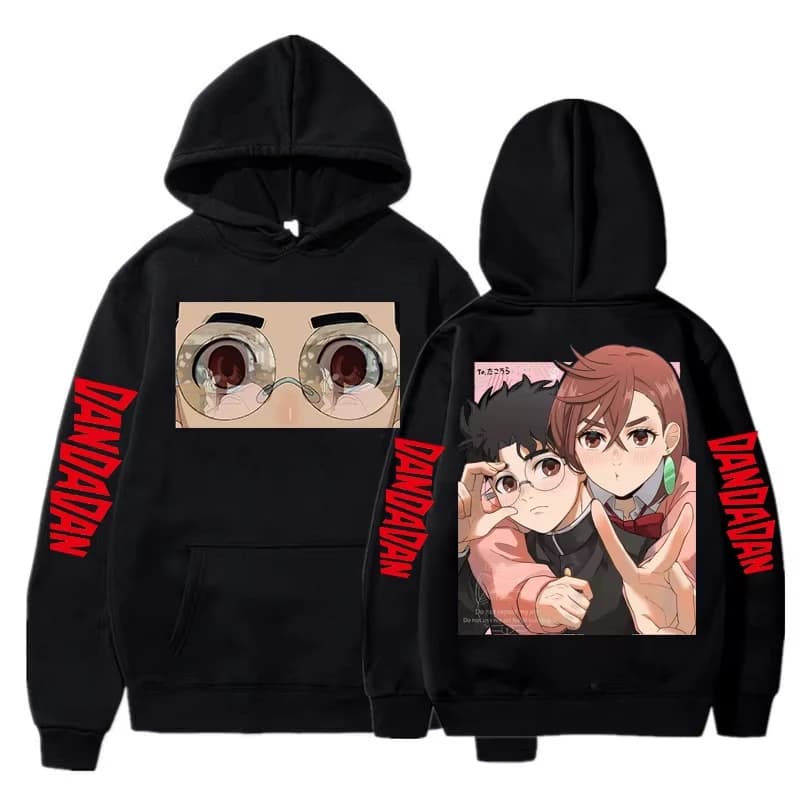DAN DA DAN New Model personality Clothes hoodies Oversized Unisex Casual Streetwear Fashion Fleece warm Casual Print Couples top