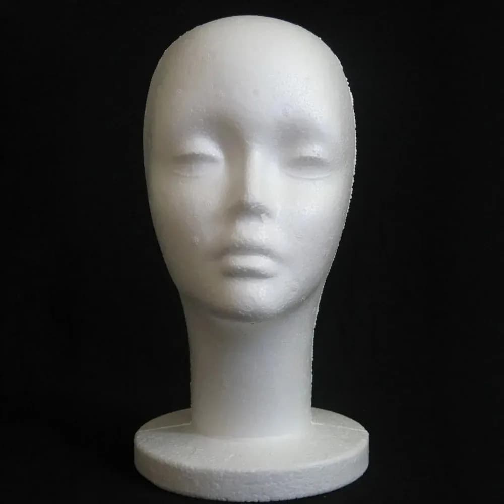 1pc Female Styrofoam Mannequin Manikin Head Model