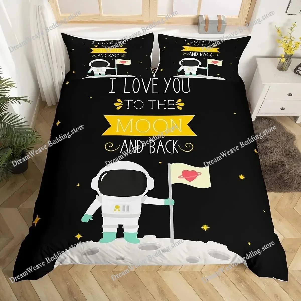 Astronaut Bedding Set Duvet Cover 3d Bedding Fashion Design Decoration King Duvet Cover Set Double Bed Set Bedding Sets963963