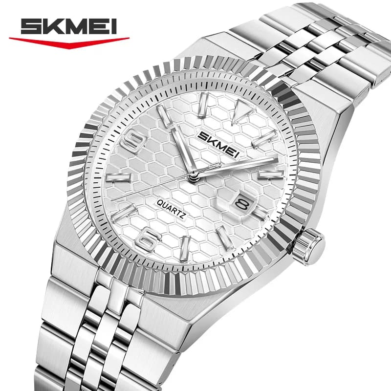 SKMEI Orologio di lusso con movimento al quarzo per uomo e donna, orologi da polso da lavoro, design alla moda, orologi impermeabili, orologi da uomo