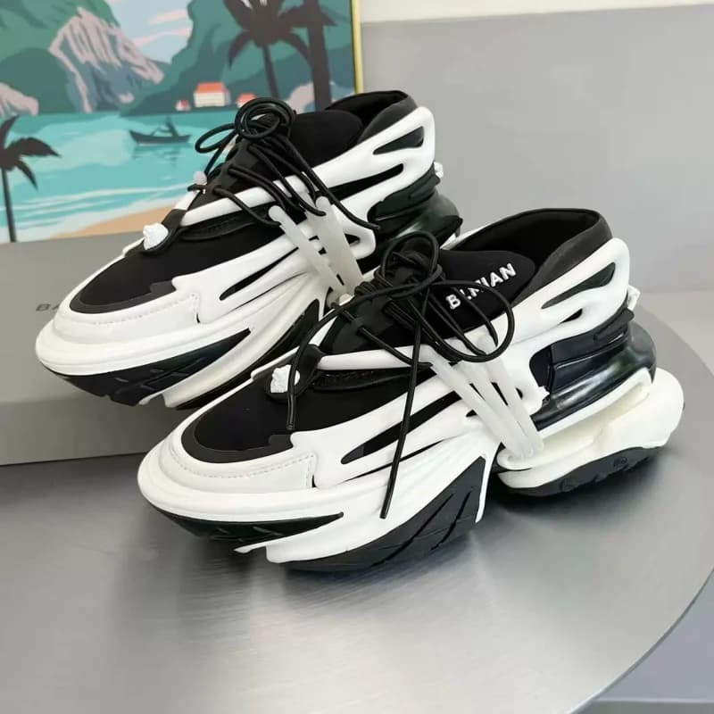 Luxury Chunky Heel Platform Unisex Shoes Men's All Match Increas Casual Trainers Fashion Large Size Tennis Runway Sport Sneakers