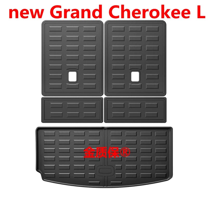 Utilizzare per il 2024 Jeep Grand Cherokee L tappetino per bagagliaio ALLWeather tappetino per auto bagagliaio adatto per Grand Cherokee L tappetino per auto impermeabile