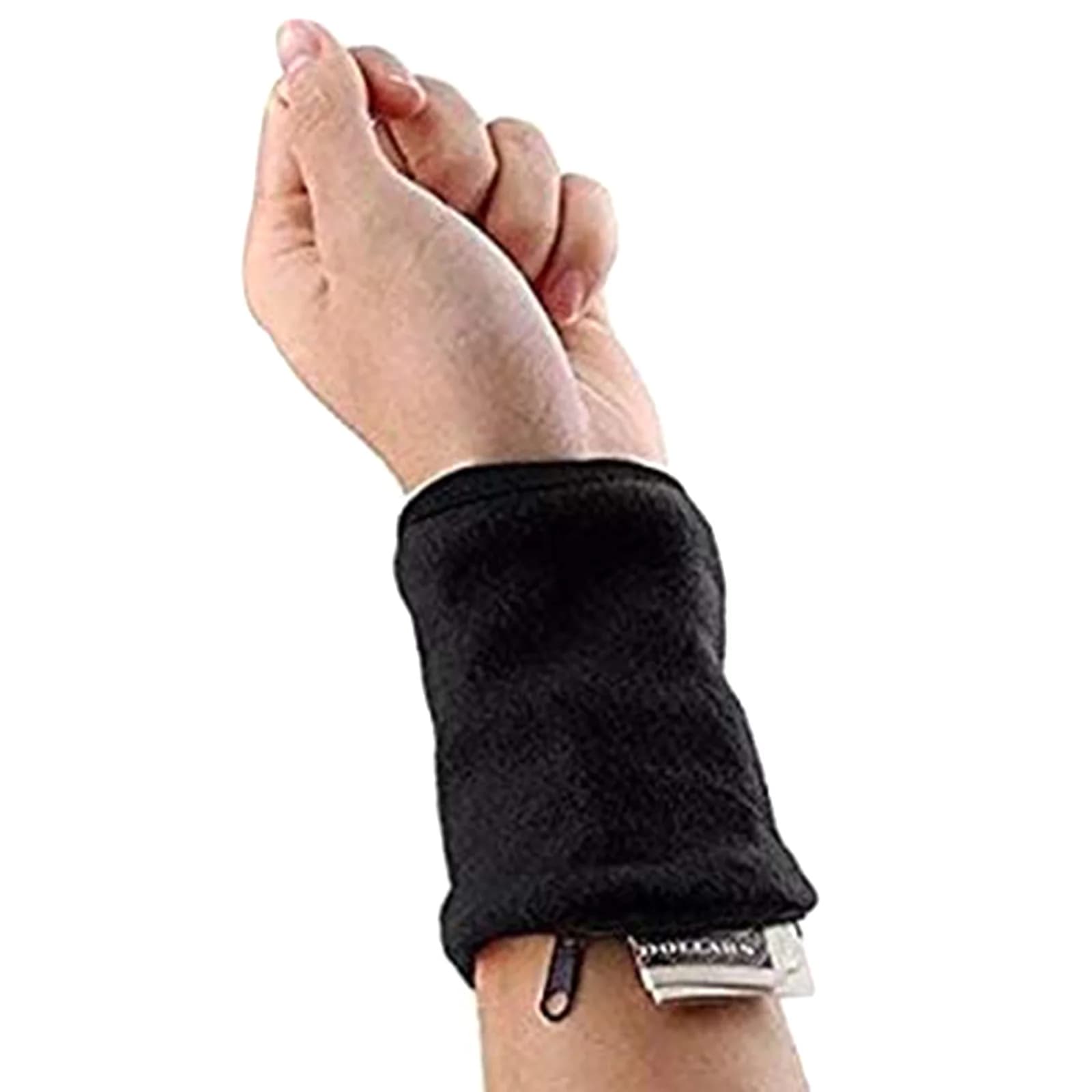 Custodia da polso con cerniera borsa da polso cinturino da polso fascia antisudore portafoglio da polso per chiavi carte dei soldi corsa Fitness ciclismo camminare