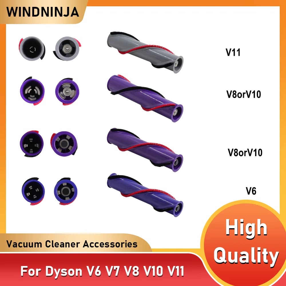 Kit di sostituzione del rotolo della spazzola compatibile con la testina del rullo della spazzola senza fili Parte del rullo della barra della spazzola per DYSON V6 V8 V10 V11