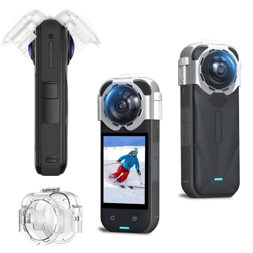 Protezione per Obiettivo X5 Action Camera, Resistente all'Usura, Leggera, Anti-Graffio, Copriobiettivo, Custodia Protettiva
