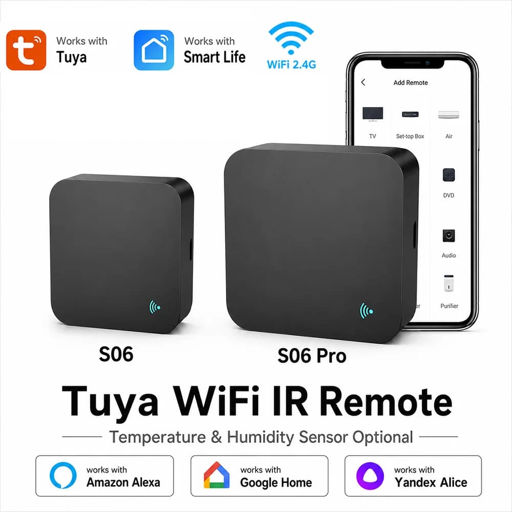 Telecomando WiFi IR Tuya per condizionatore d'aria TV Smart Home Blaster a infrarossi universale per telecomando Alexa Google Home
