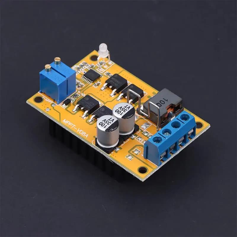 Potente controller di carica per pannello solare DC 8-28V 100W, 5A MPPT, interruttore automatico, adatto per pannello 9V
