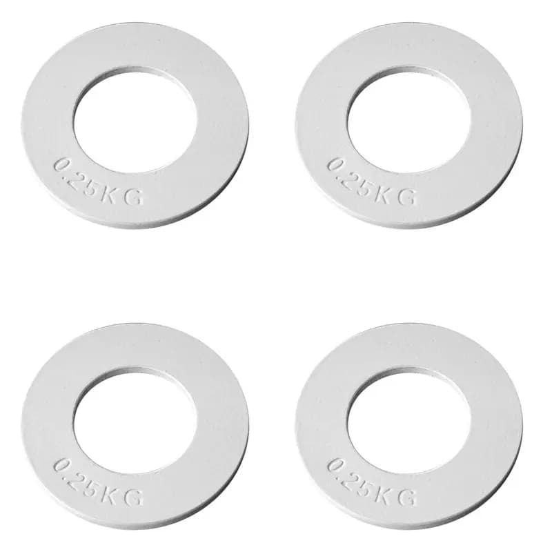 AEF6-4X fractional weights, Mini Weight discs for Strength Training, 0.25 Kg White Precise Discs