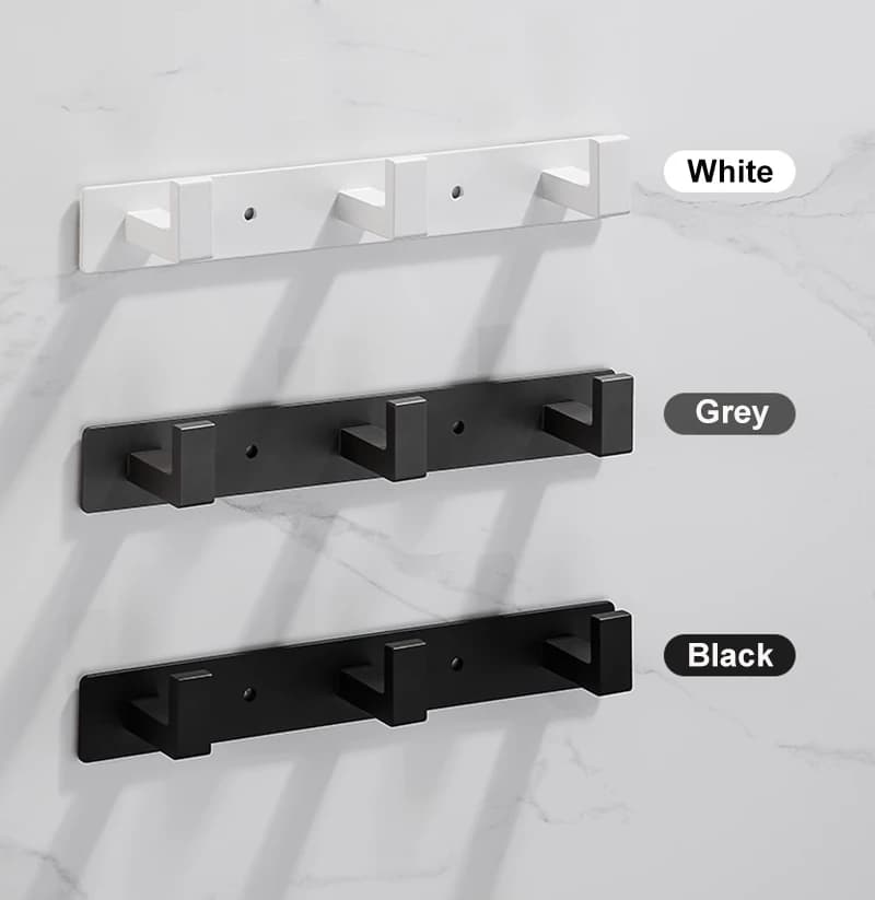 Stainless Steel Coat Rack Wall Mount - Multi-Functional Hanger with Clothes Hooks Bag And Hat Holder for Entryway Bathroom