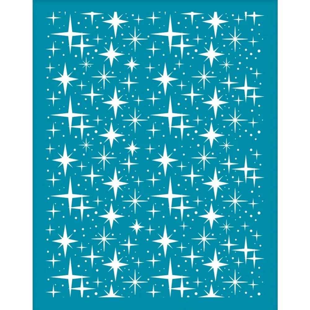Stencil per argilla da 4x5 pollici Serigrafia con motivo a stella per argilla polimerica Stencil per serigrafia piccola stella Stencil per trasferimento a rete Stella