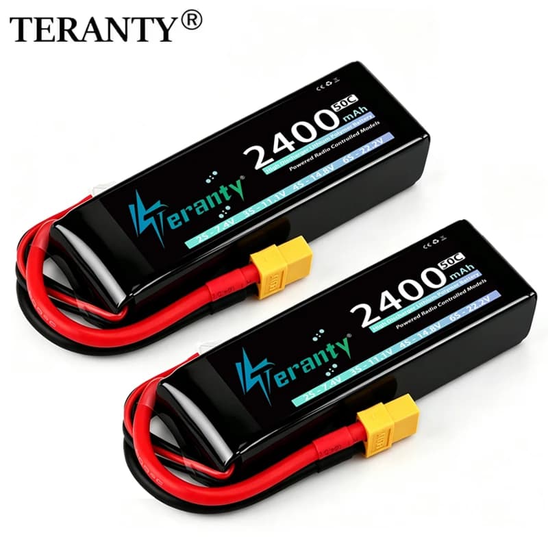 TERANTY 3S 2200/2400/2600mAh Lipo Battery 11.1V 50C with T/XT60 Plug For FPV Drone Airplane RC Car Truck Boat RC Model Parts