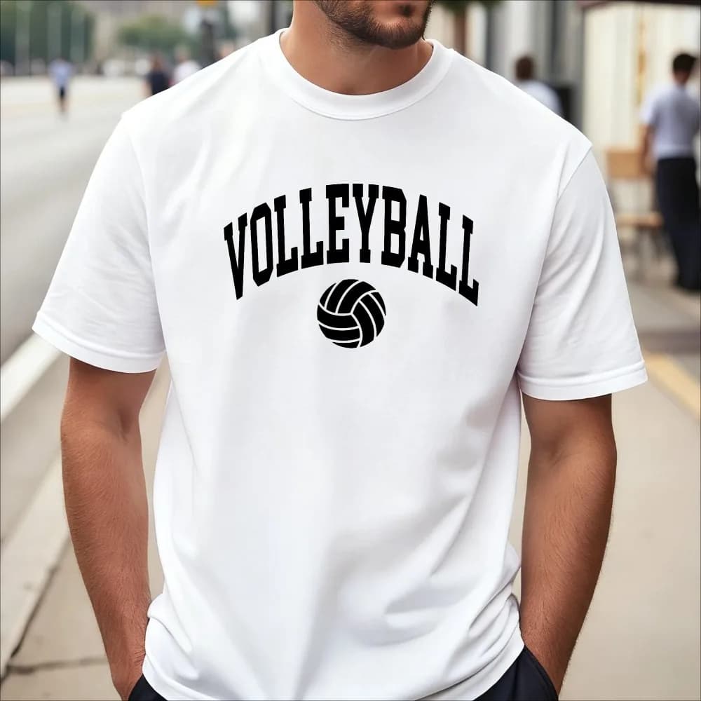Volleyball Player Graphic Printed Gift for Sports Lovers T-Shirt Casual Fashion Loose Harajuku Man Women Clothing Soft Y2k Tees