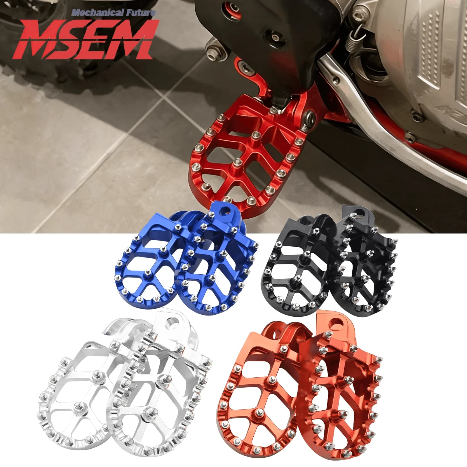 Pedane poggiapiedi CNC per KTM EXC EXCF 125 250 300 350 450 530 525 200 400 500 1998-2012 2013 2014 2015 2016