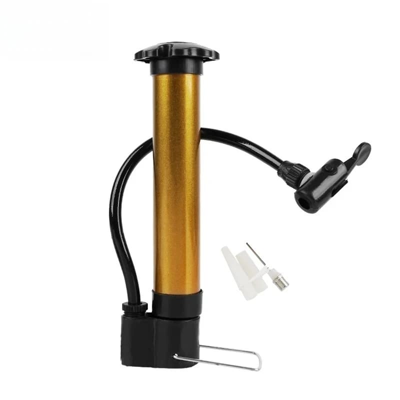 Pompa per Bicicletta Xunting MTB 80 PSI, Pompa Manuale per Bici, Gonfiatore per Pneumatici e Palloncini, Pompa da Pavimento con Valvola Schrader, Accessori per Ciclismo