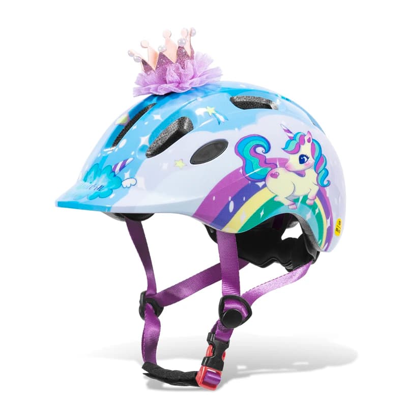 BATFOX Bicycle Helmet Children Girls and Boys Adjustable Light Children's Bicycle Helmet Skateboard Scooter Rollerblading Cycling Equipment