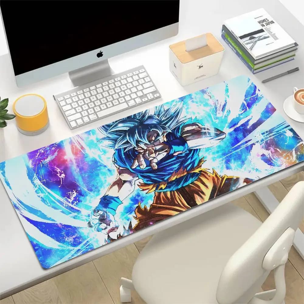 Tappetino per mouse da gaming Dragon Ball Universe Seven, grande, in gomma, per tastiera e scrivania, con bordi cuciti da 2 mm.