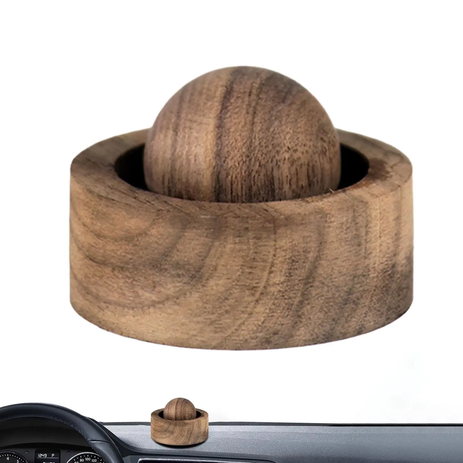 Planet Convenient Home Fragrance Wood Car Ornaments Solid Wood Reed Diffuser Indoor Essential Oil Wooden Ball Fragrance Expander