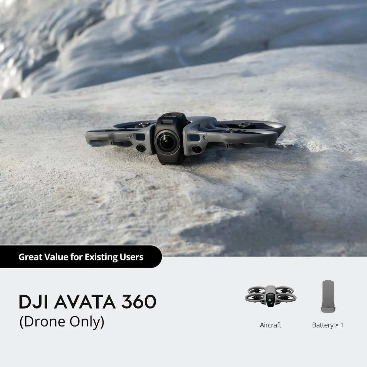 Avata 360 (Only Drone) 1 inch tip Imaging Video HDR 8K/60fps