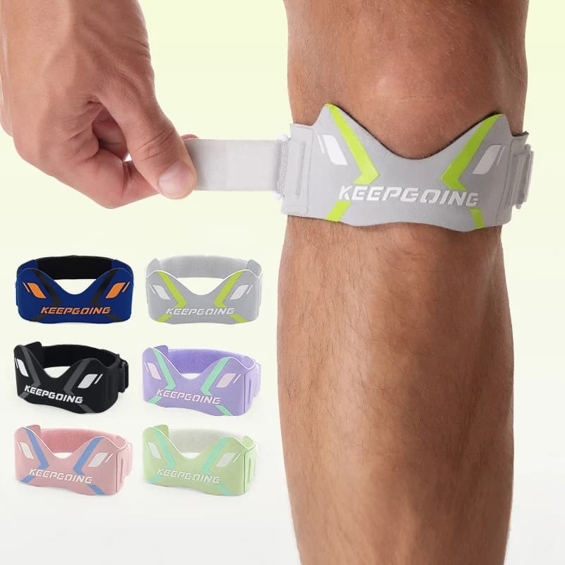 1PCS Patellar Knee Support Strape Brace Running Sports Tennis Basketball Adjustable Shock Absorption Compression Knee Pad Strap