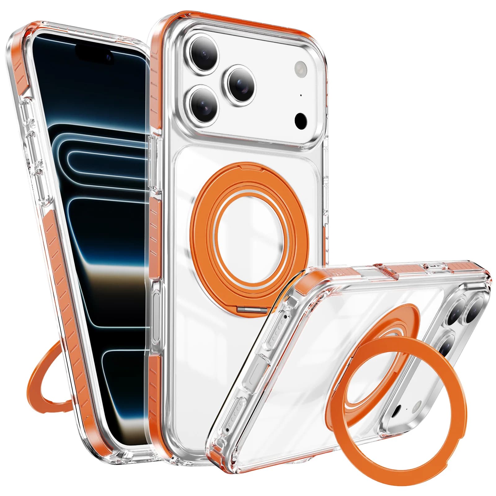 Custodia magnetica trasparente per telefono con sensazione di colore per iPhone 17 Pro Max 16 Plus 15 14 13 12 11 antiurto per Magsafe Cover