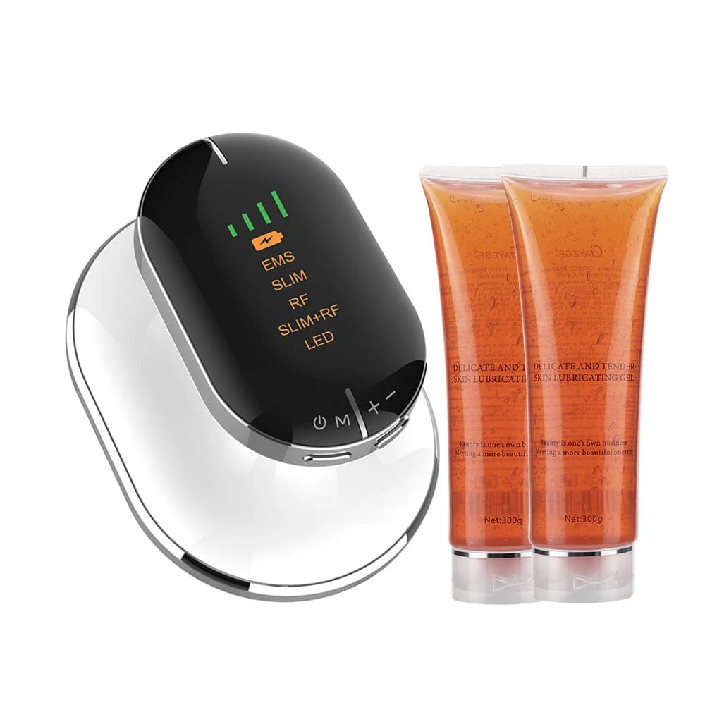 Ultrasonic Body Slimming Machine with EMS Anti-cellulite Gel RF Body Radio Frequency Burns Fat Satin Weight Loss Bady Shaping