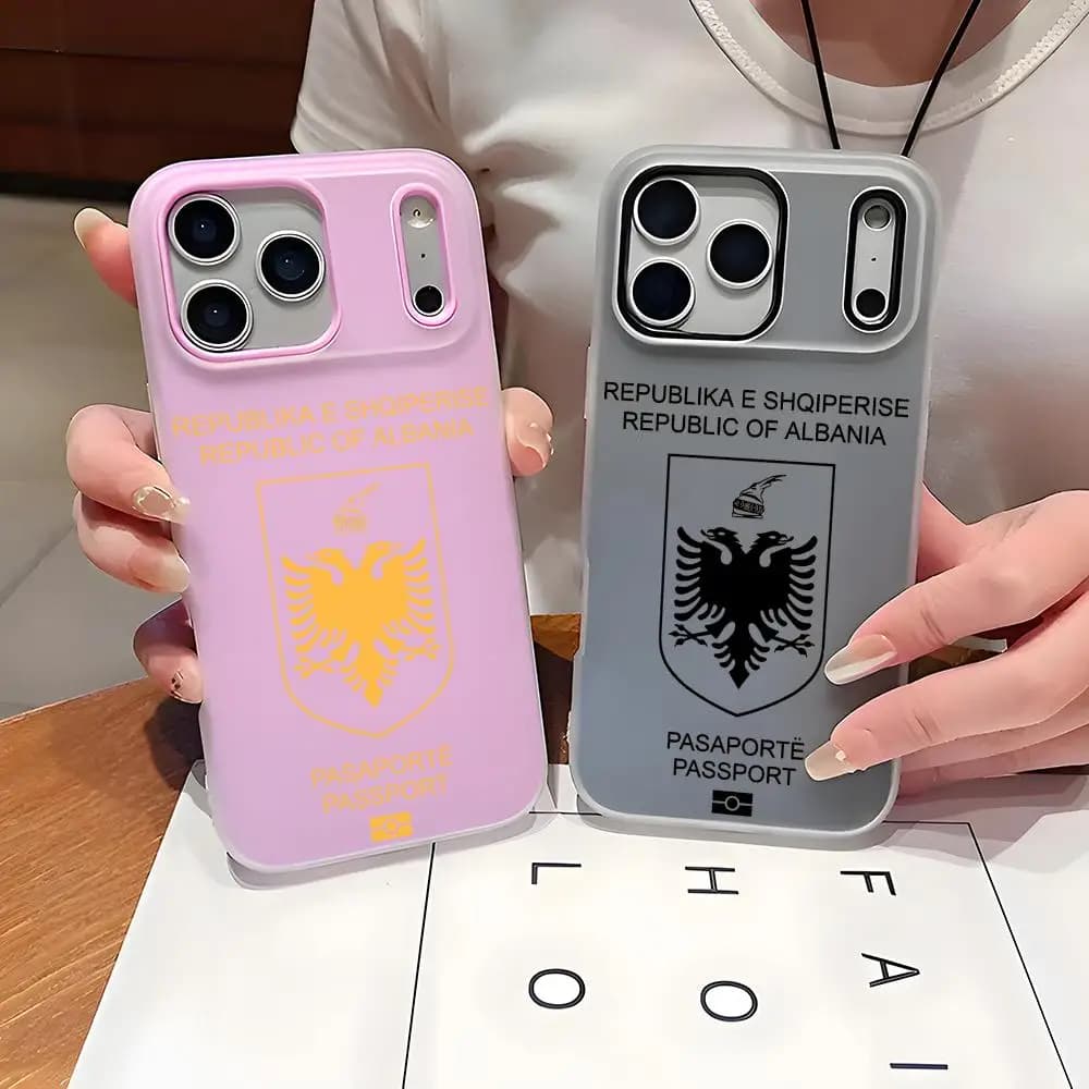 Phone Case Algeria Passport for iPhone 17 16 15 14 13 12 11 Pro Max Plus Mini, Cover Morbida Transparent Gelatina
