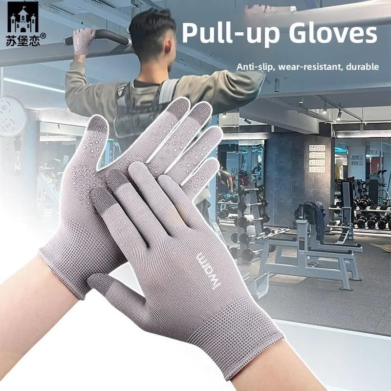 Gymnastics Gloves for Tractions and Lifting Weights, Full Hand Protection, Fitness Training Equipment, Anti-Custom, Anti-Slip, For Men and Women