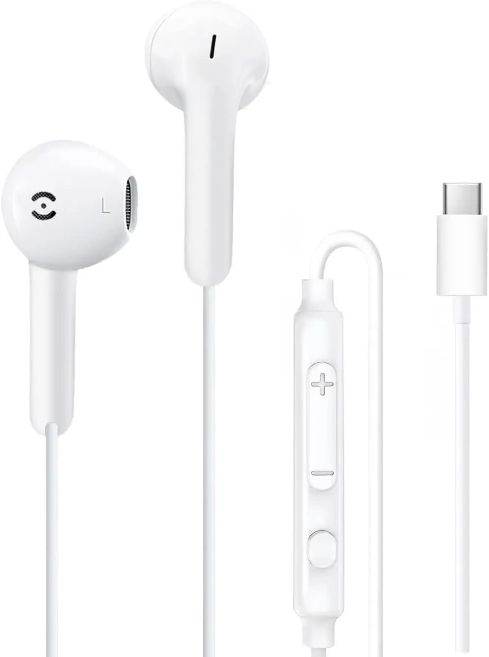 USB-C Headphones with Microphone for iPhone 17 16 15 Pro Max Samsung, Headphones Type C