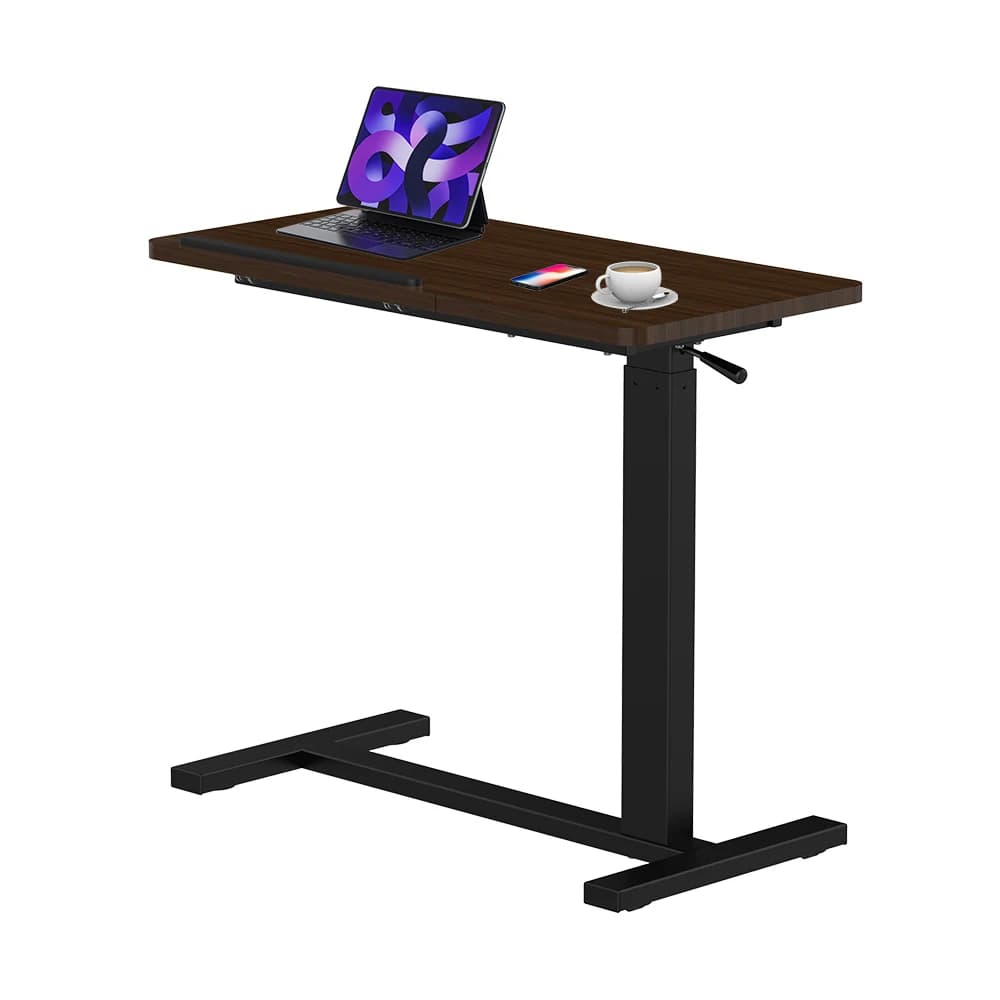 Small Standing Desk Adjustable Height Mobile Laptop Table Rolling Stand up Desk Computer Workstations