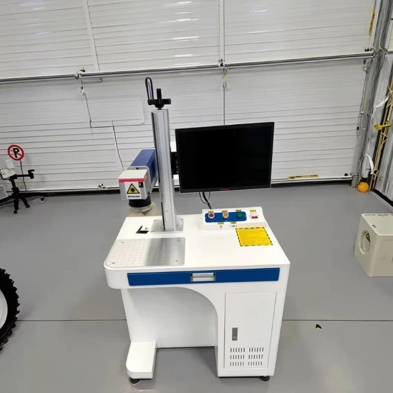 Laser Marking Machine for Table Wardrobe 50 W Fiber Laser Engraving Machine, Suitable for Metal, Stainless Steel, Gold