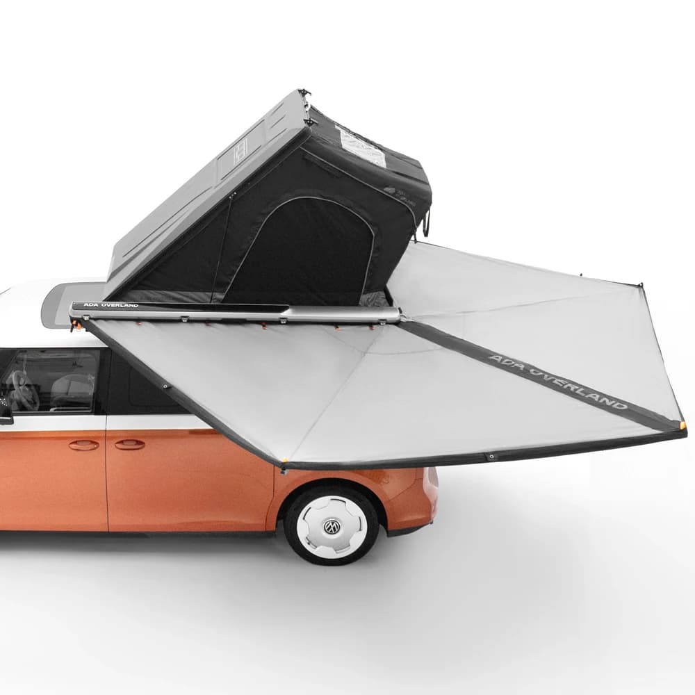 Tenda da campeggio fuoristrada 4x4, sottile, triangolare, con guscio rigido in alluminio, montaggio rapido, per 2-3 persone
