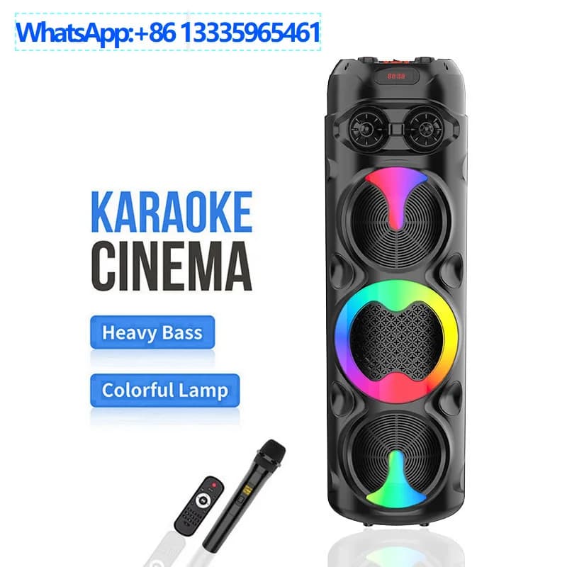 ZQS8309 modello privato tre altoparlanti con luci magiche per karaoke subwoofer audio bluetooth da 8 pollici