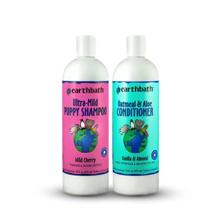 Shampoo Ultra-Mild per Cuccioli e Balsamo all'Avena e Aloe - Il Miglior Shampoo e Balsamo per Cani, Prodotto negli USA, 100% Cruelty Free