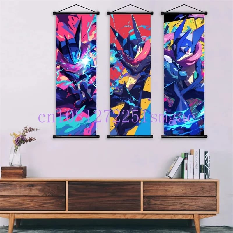 Classic Anime Pokemon Lucario, Premium Cool Art Poster Reel Drawing Suitable for Living Room Decoration Children's Gift