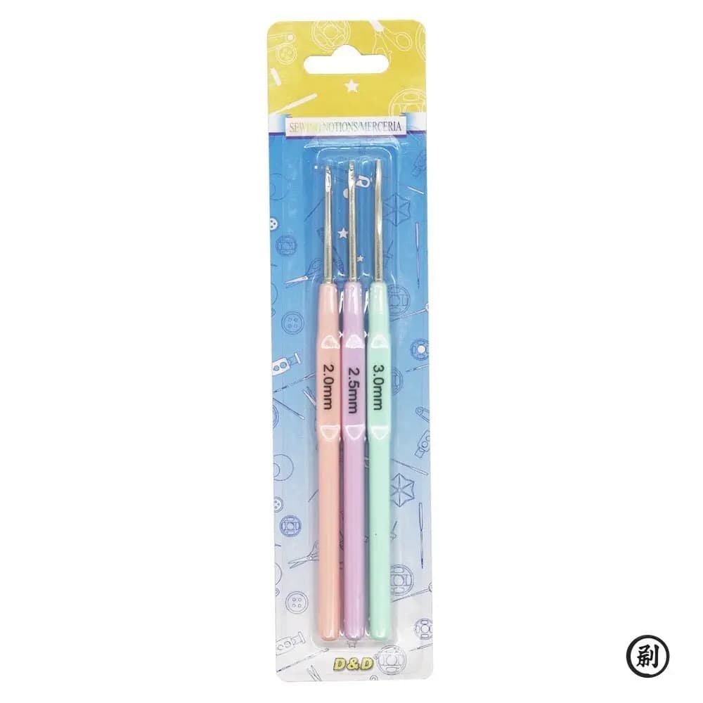 3 pezzi uncinetti manico in plastica ferri da maglia per filato fai da te artigianale bel regalo strumenti per maglieria da donna