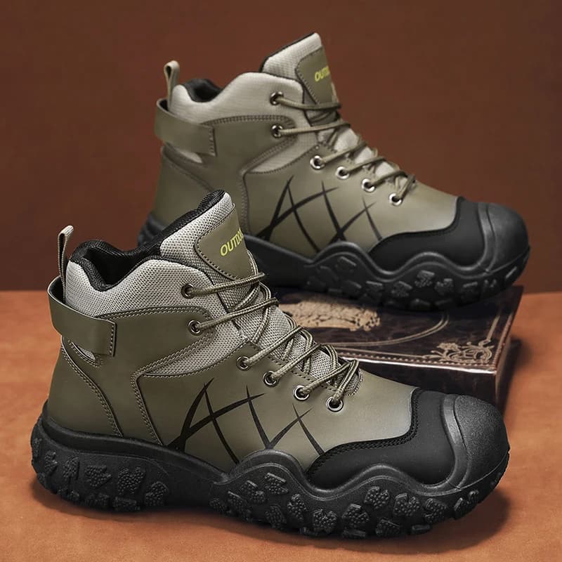 Scarpe da trekking stivali da trekking autunnali da uomo scarpe sportive all'aperto antiscivolo stivali da lavoro alla caviglia alti resistenti all'usura per uomo 2024