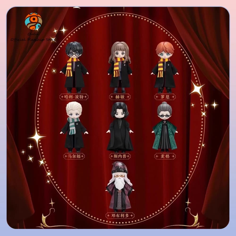 New original blind box of Harry Potter the Philosopher Stone Q version MJD Cloth Harry Potter Action Figure Mystery Box toy gift