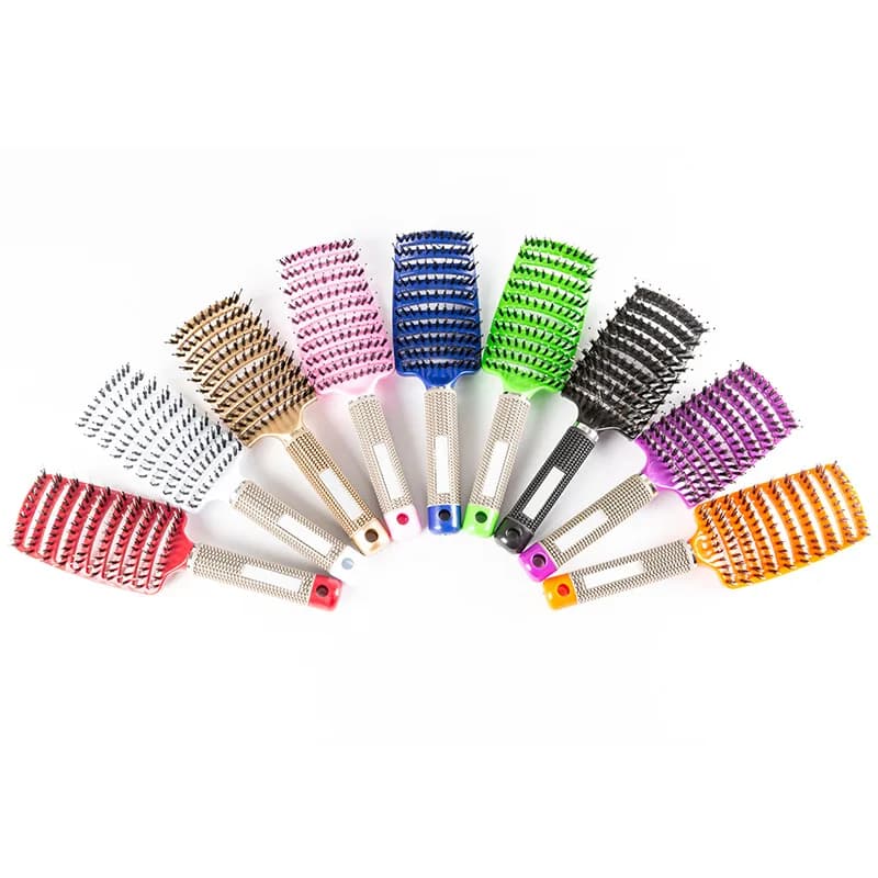 Big Bend comb to smooth hair, nine-file combs, antistatic massage combs, styling and curling combs, plastic combs to iron hair