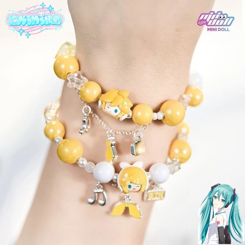 Hatsune Miku Cartoon Anime Studente Bracciale Creativo Kawaii Personaggio femminile Derivativo Bracciale Decorazione Regalo Commercio all'ingrosso