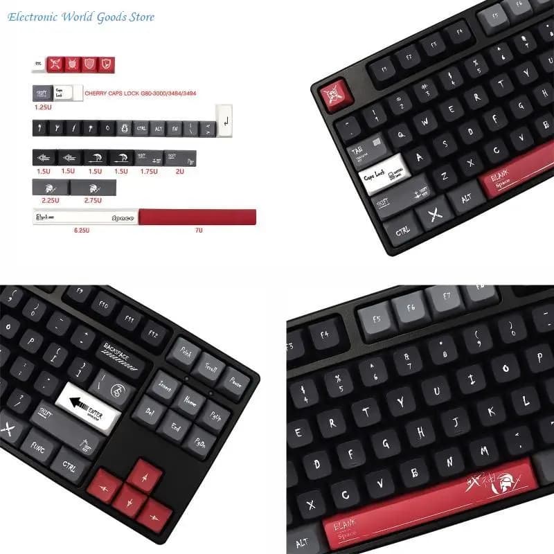 A3PD 133 pezzi PBT Keycap XDA Profile Dye Sublimation Keycap per tastiera meccanica fai-da-te