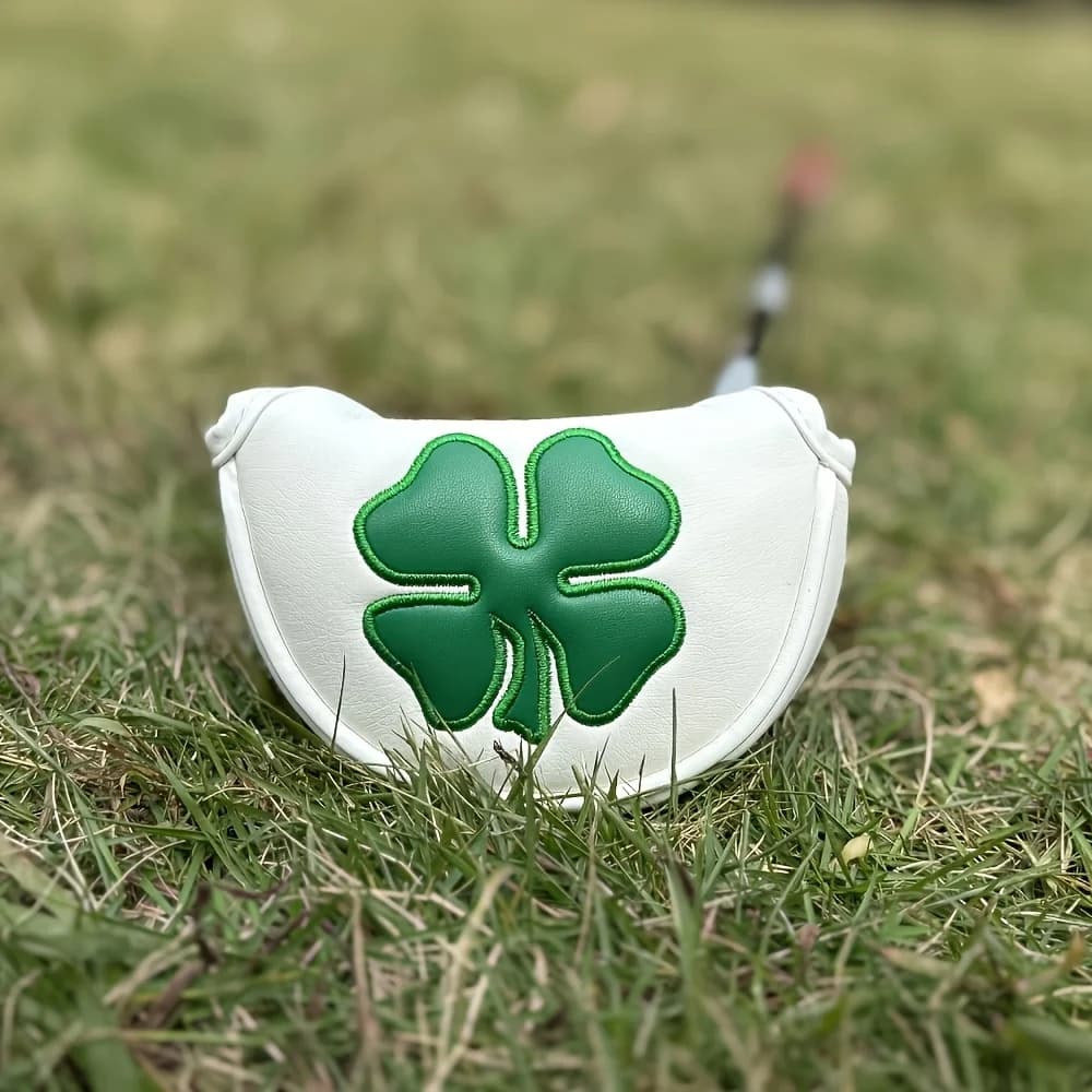 Clover Golf Club Head Cover, Putter PU Material, Wear-Resistant