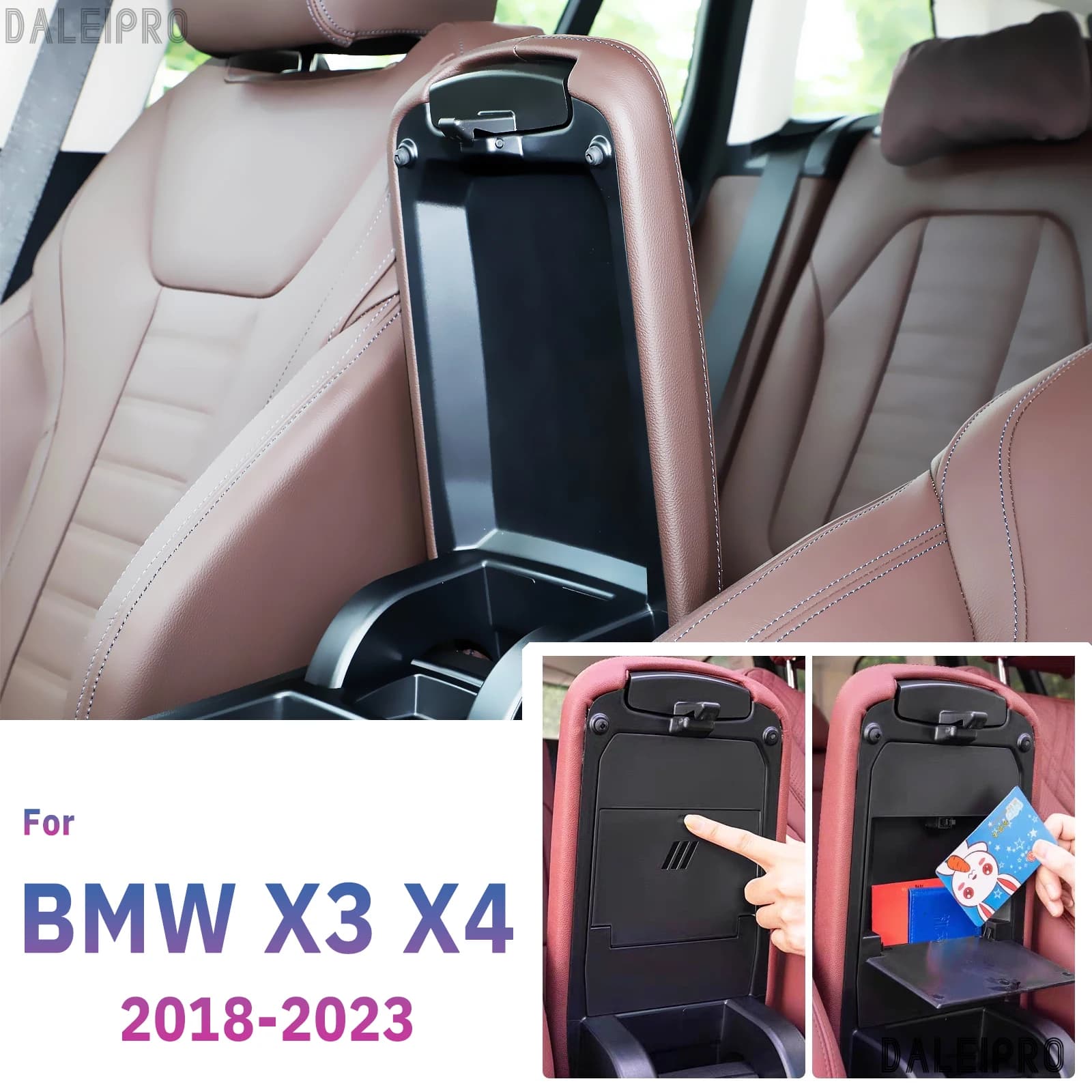 For BMW X3 G01 X4 G02 2018 2019 2020 2021 2022 2023 Privacy Article Storage Box Arms Hidden Storage Box Organizer X3 Accessories