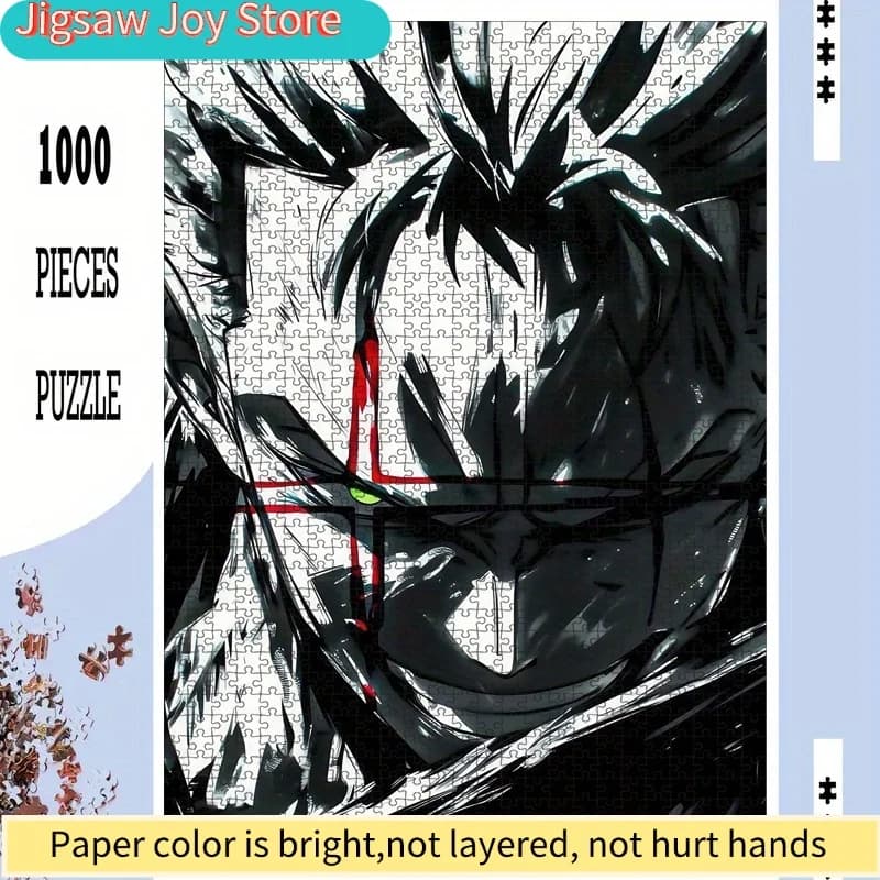 1 scatola di puzzle anime popolari, 50*70 cm/19,7*27,6 pollici, puzzle di grandi dimensioni dai colori vivaci, divertimento fai-da-te per la decorazione della casa, B