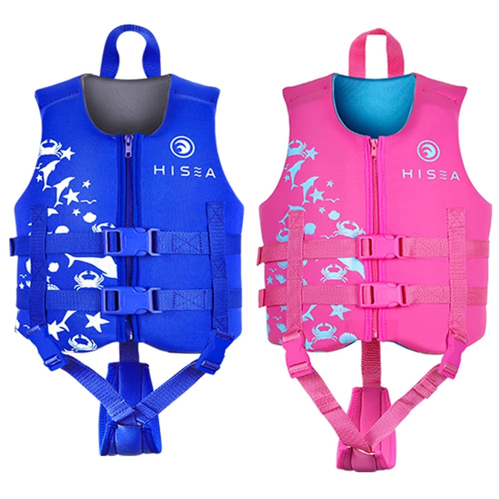 Giubbotto di salvataggio per bambini in Neoprene 2023 nuovo giubbotto di galleggiamento sport acquatici Beach surf nuoto vela Rafting giubbotto di salvataggio di sicurezza