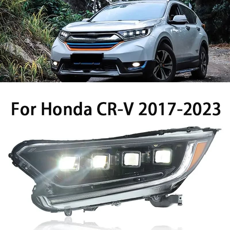 Faro LED per auto per Honda CRV CR-V 2017-2023 Proiettore di aggiornamento 4 lenti TUTTI LED Lampada di segnalazione dinamica Gruppo lampada anteriore