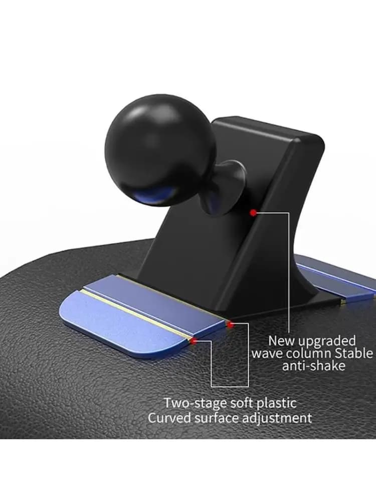 Portable Car Phone Holder 17mm Ball Head Base Auto Air-Vents Stand Dashboard
