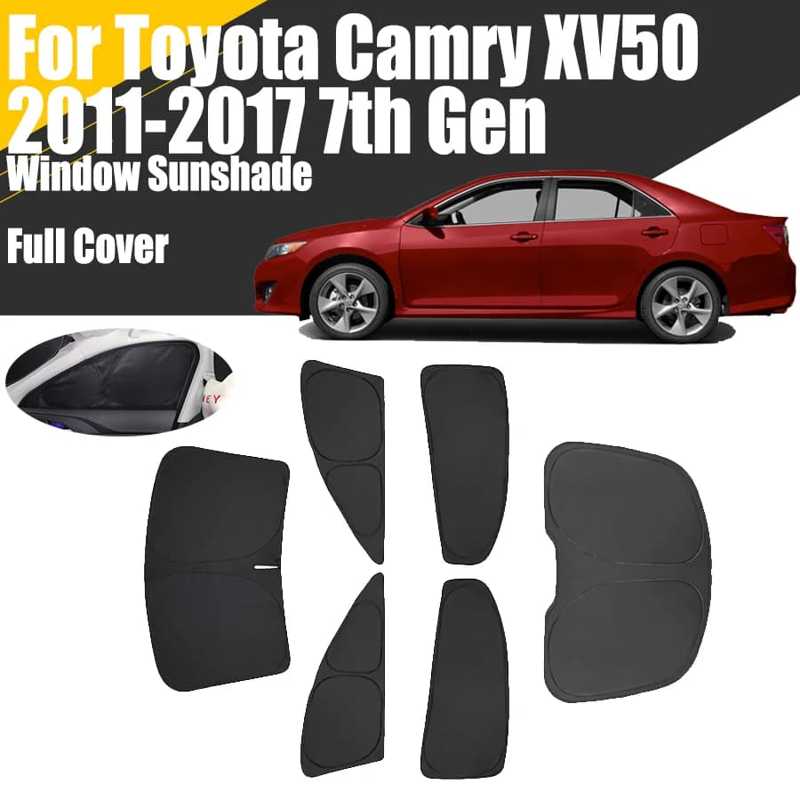 Personalizzato Copertura Completa Finestra di Automobile Parasole Per Toyota Camry XV50 2011 - 2017 7th Gen Privacy Tenda Cieca Parabrezza Anteriore 2012 2016