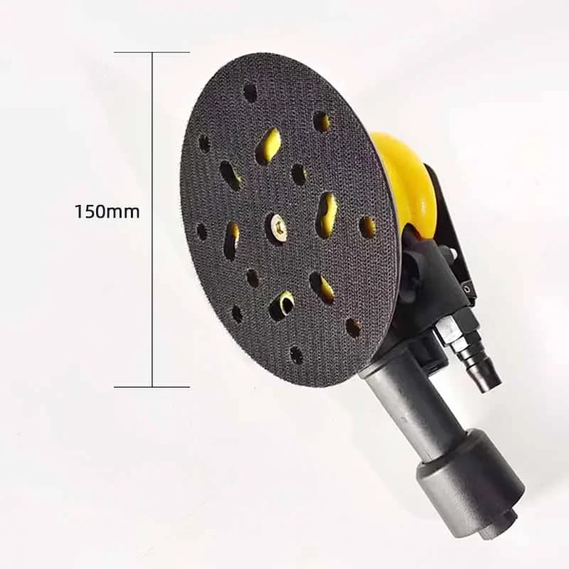 Dry Grinding Head Pneumatic Sander 6 Inch 150mm Dry Machine Self-vacuuming Sandpaper Car Putty Ash Abrasive Tools