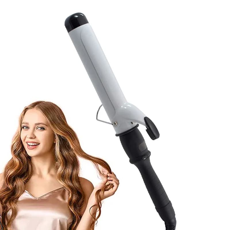 Women's Districate Electric Brush With LCD Display, Iron Hair Clips and Hair Ripper - Wholesale Price